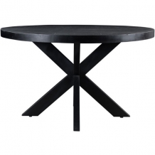 ronde tafel zwart mango 150 cm