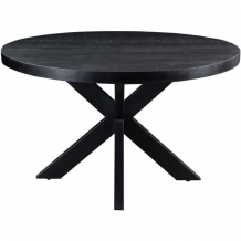 ronde tafel zwart mango