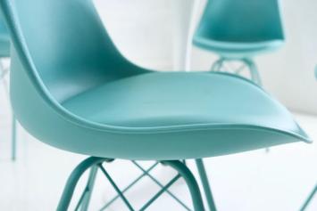 scandinavische stoel turquoise