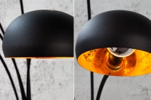 vloerlamp zwart/goud 5 lampen