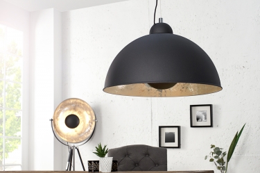 Hanglamp zwart zilver 55cm