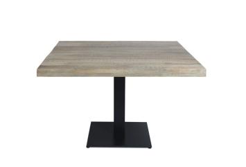 vierkante tafel mangohout bruin 80 cm