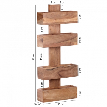 wandlectuurbak massief hout