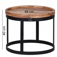 salontafel set rond acacia