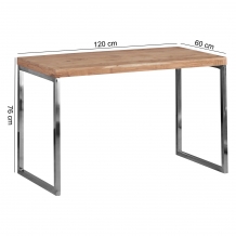 bureau acacia hout 120 cm