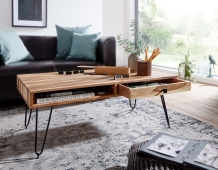 Acacia salontafel met lade 110 cm