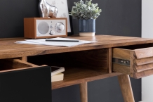 REPA bureau sheesham zwart 117 cm