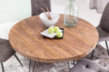 ronde eettafel massief hout