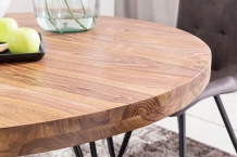 ronde eettafel massief hout