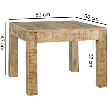 salontafel mangohout 60 cm