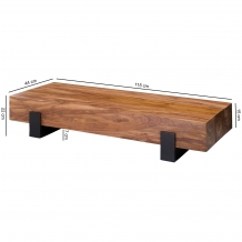 Soron salontafel sheesham 115 cm