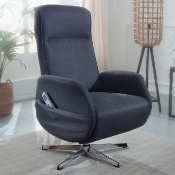 luxe relax fauteuil donkergrijs