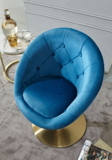 Luxe fauteuil blauw