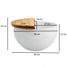 Bowl salontafel bonte kleuren