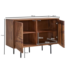 Modern dressoir sheesham 100 cm