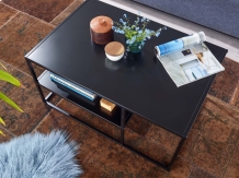 salontafel zwart metaal 90 cm