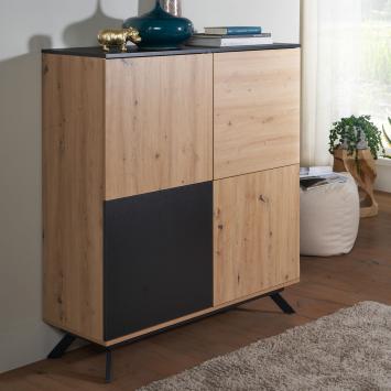 highboard eiken zwart