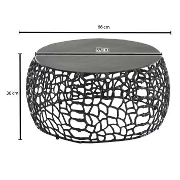 salontafel Maze zwart 66 cm